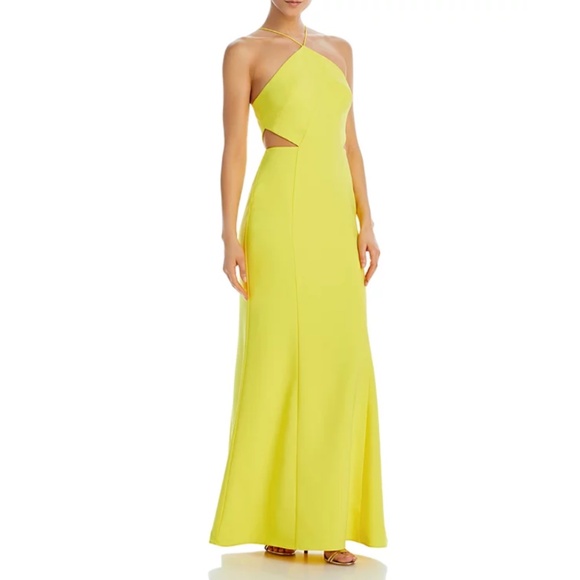 Aidan by Aidan Mattox Cutout Stretch Crepe Mermaid Gown - Picture 1 of 8